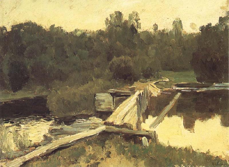 Levitan, Isaak At the Shallow oil painting image